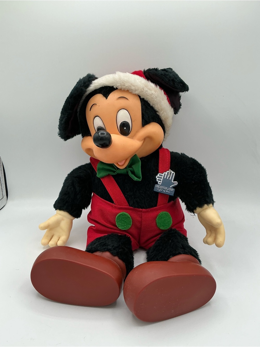 vintage 1981 Applause Christmas Mickey Mouse Plush